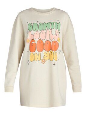 Grayson Social Sleepwear Junior's XL (16-18) with Headband 2-Piece Set Beige